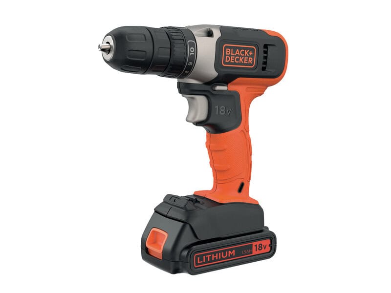 bde-bcd001c1-gb-black-and-decker-bcd001c1-18v-drill-driver-kit-01.jpg Black & Decker BCD001C1 18V Drill Driver Kit - Image 1