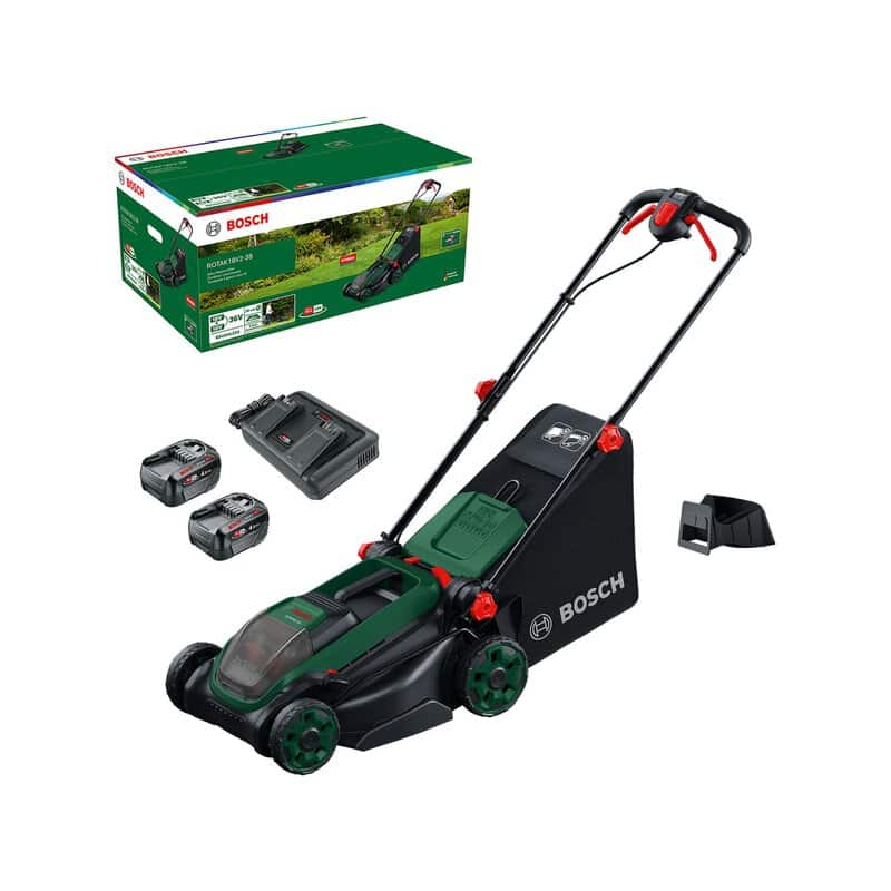 bos-06008b9m70-bosch-rotak-18v2-38-18v-rotary-mower-01.jpg Bosch Rotak 18V2-38 18V Rotary Mower - Image 1