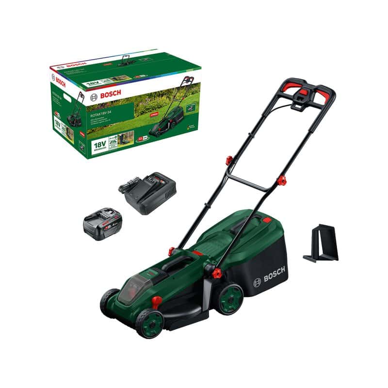 bos-06008b9n70-bosch-rotak-18v-34-18v-rotary-mower-01.jpg Bosch Rotak 18V-34 18V Rotary Mower - Image 1