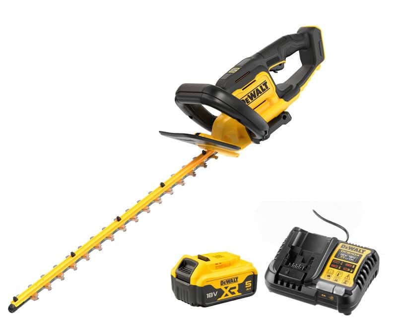 dew-dcmht564p1-gb-dewalt-dcmht564p1-18v-55cm-hedge-trimmer-kit-01.jpg DeWalt DCMHT564P1 18V 55cm Hedge Trimmer Kit - Image 1