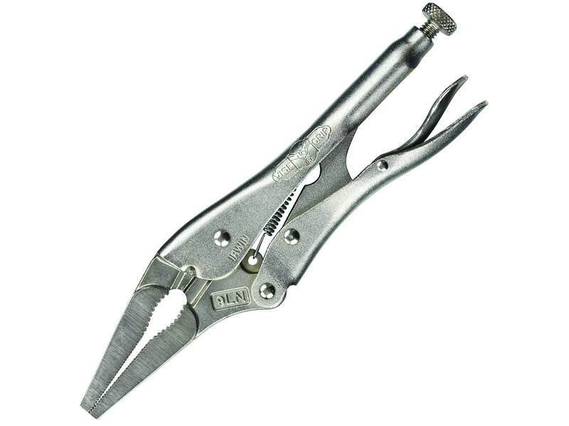 irw-t1402el4-irwin-t1402el4-125mm-long-nose-vise-grip-plier-01.jpg Irwin T1402EL4 125mm Long Nose Vise Grip Plier - Image 1