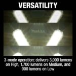 Makita DML814 18V LED Tripod Lamp Body Only - Image 11