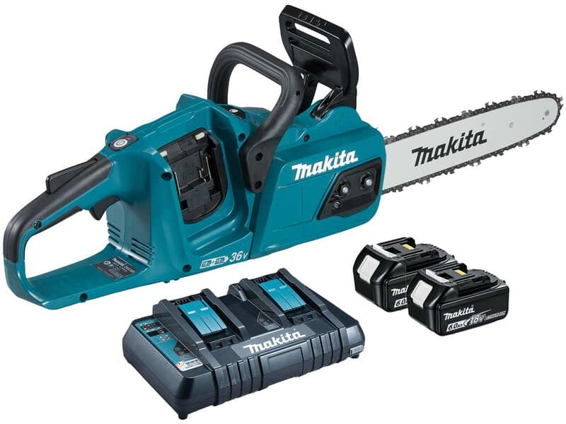 mak-duc305pg2-makita-duc305pg2-twin-18v-chainsaw-kit-01.jpg Makita DUC305PG2 Twin 18V Chainsaw Kit - Image 1