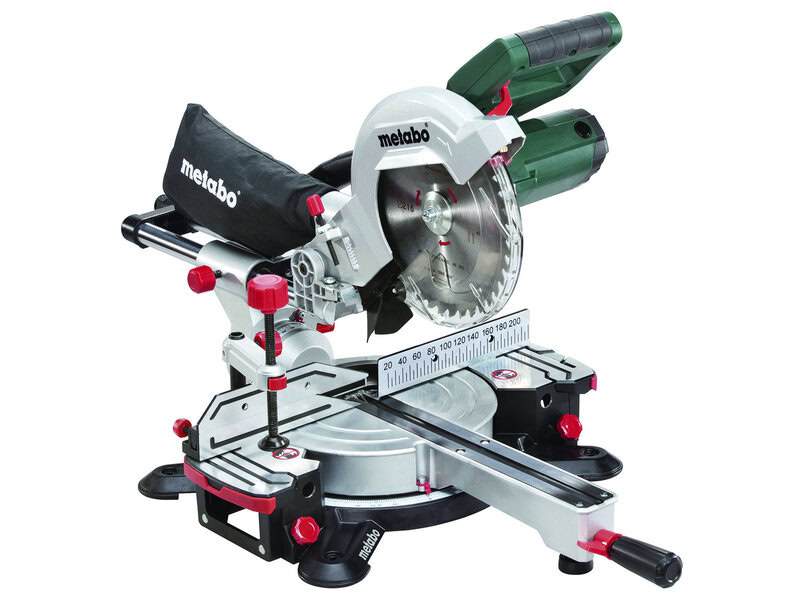 met-613216380-metabo-kgs216m-240v-216mm-slide-mitre-saw-01.jpg Metabo KGS216M 240V 216mm Slide Mitre Saw - Image 1