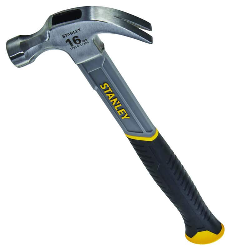 sta-stht0-51309-stanley-stht0-51309-16oz-450g-curve-claw-hammer-01.jpg Stanley STHT0-51309 16oz 450g Curve Claw Hammer - Image 1