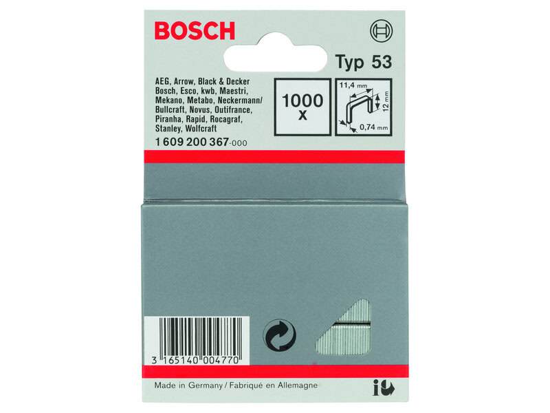 bos-1609200367-bosch-1-609-200-367-11-4mm-x-0-74mm-x-12mm-staples-pack-of-1-01.jpg Bosch 1.609.200.367 11.4mm x 0.74mm x 12mm Staples - Pack of 1000 - Image 1