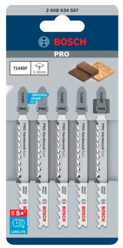 bos-2-608-634-567-bosch-t144df-100mm-bim-jigsaw-blades-pack-of-5-01.jpg Bosch T144DF 100mm BIM Jigsaw Blades - Pack of 5 - Image 1