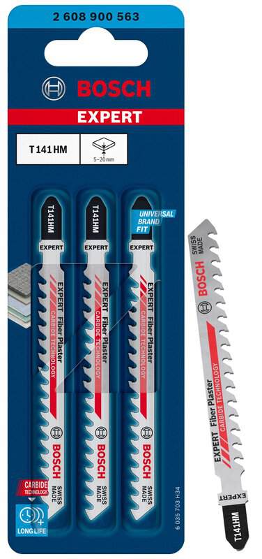 bos-2-608-900-563-bosch-t141hm-100mm-carbide-jigsaw-blades-pack-of-3-01.jpg Bosch T141HM 100mm Carbide Jigsaw Blades - Pack of 3 - Image 1