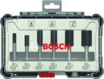 Bosch 2.607.017.467 1/4" Router Cutter Set - 6pc