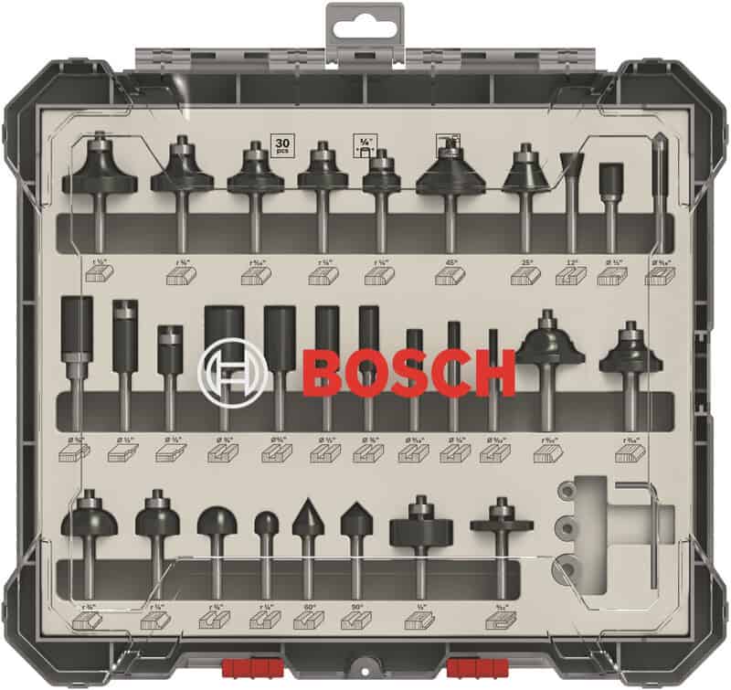 bos-2607017476-bosch-2-607-017-476-1-4in-router-cutters-30pc-01.jpg Bosch 2.607.017.476 1/4in Router Cutters - 30pc - Image 1