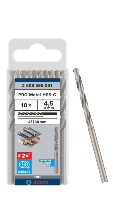 bos-2608595061-bosch-2-608-595-061-4-5mm-hss-g-metal-drill-bit-pack-of-10-01.jpg Bosch 2.608.595.061 4.5mm HSS-G Metal Drill Bit - Pack of 10 - Image 1