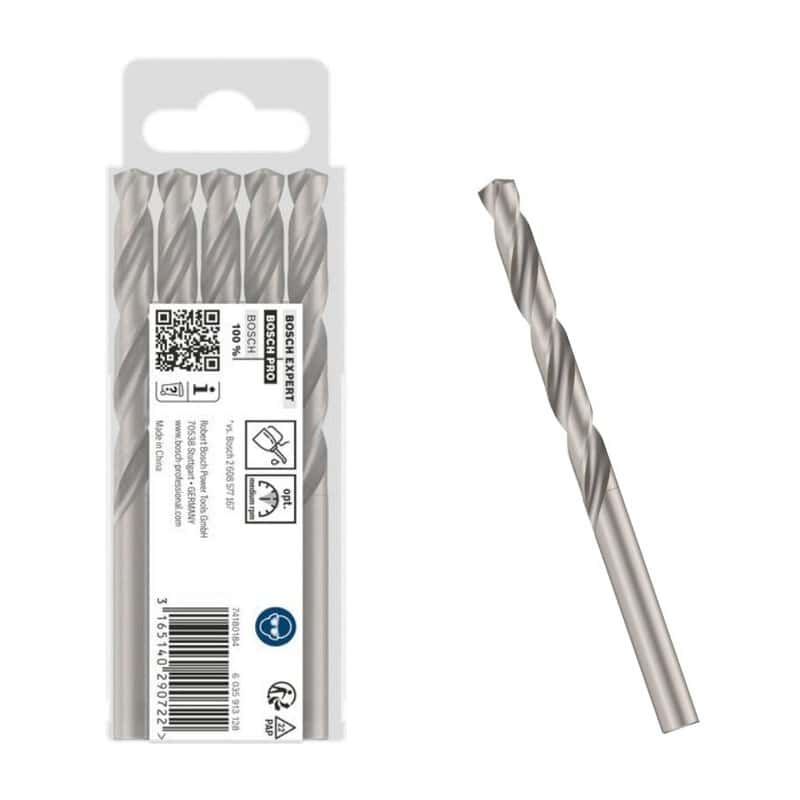 bos-2608595072-bosch-2-608-595-072-8mm-x-117mm-hss-g-metal-drill-bit-pack-o-01.jpg Bosch 2.608.595.072 8mm x 117mm HSS-G Metal Drill Bit - Pack of 5 - Image 1