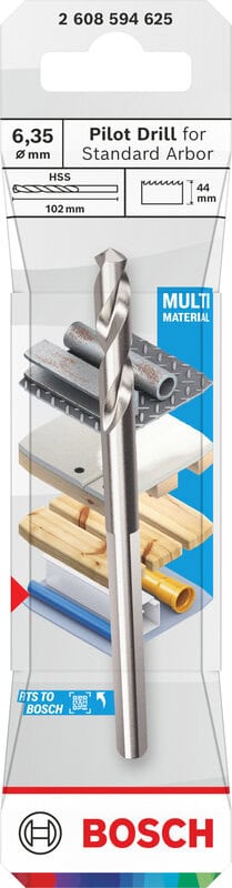 bos-2608596119-bosch-2-608-594-625-102mm-x-44mm-x-6-35mm-multi-material-pil-01.jpg Bosch 2.608.594.625 102mm x 44mm x 6.35mm Multi Material Pilot Bit - Image 1