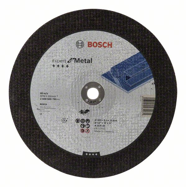bos-2608600706-bosch-2-608-600-706-300mm-x-3-6mm-x-20mm-metal-cutting-disc-01.jpg Bosch 2.608.600.706 300mm x 3.6mm x 20mm Metal Cutting Disc - Image 1