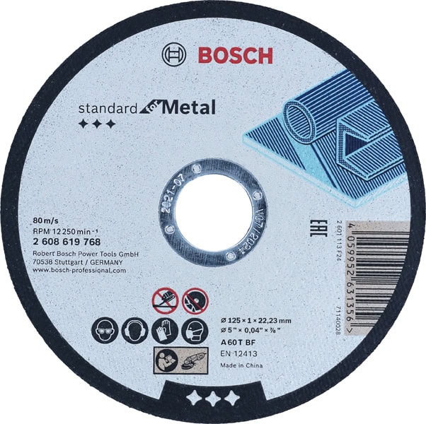 bos-2608619768-bosch-2-608-619-768-125mm-x-1mm-x-22-23mm-straight-cutting-d-01.jpg Bosch 2.608.619.768 125mm x 1mm x 22.23mm Straight Cutting Disc - Image 1