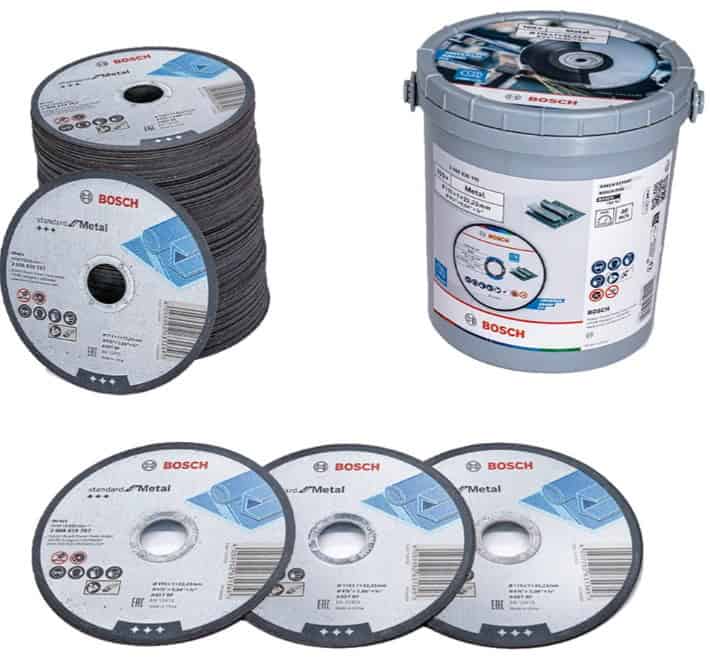 bos-2608626115-bosch-2-608-626-115-115mm-x-1mm-x-22-23mm-metal-cutting-disc-01.jpg Bosch 2.608.626.115 115mm x 1mm x 22.23mm Metal Cutting Discs - Pack of 100 - Image 1
