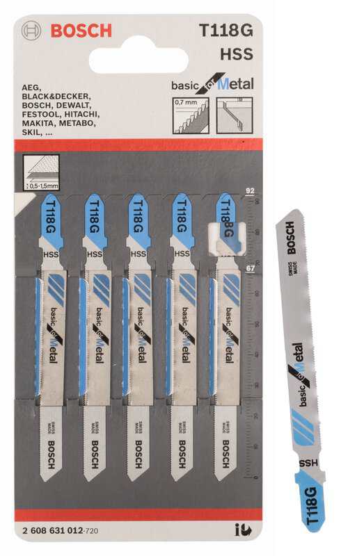 bos-2608631012-bosch-t118g-92mm-hss-metal-jigsaw-blades-pack-of-5-01.jpg Bosch T118G 92mm HSS Metal Jigsaw Blades - Pack of 5 - Image 1