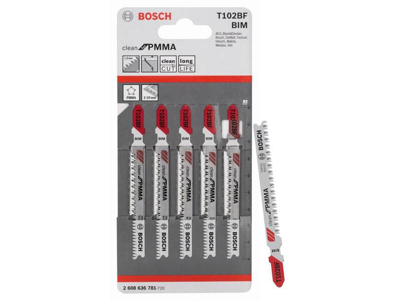 bos-2608636781-bosch-t102bf-clean-for-pmma-92mm-tooth-spacing-1-8mm-pack-of-01.jpg Bosch T102BF Clean for PMMA 92mm Tooth Spacing 1.8mm - Pack of 5 - Image 1