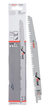Bosch S1531L 240mm 5TPI Reciprocating Saw Blades - Pack of 5