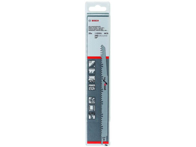 bos-2608650699-bosch-s1531l-240mm-5tpi-reciprocating-saw-blades-pack-of-25-01.jpg Bosch S1531L 240mm 5TPI Reciprocating Saw Blades - Pack of 25 - Image 1
