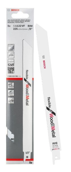 bos-2608654981-bosch-s1122vf-225mm-reciprocating-saw-blades-pack-of-5-01.jpg Bosch S1122VF 225mm Reciprocating Saw Blades - Pack of 5 - Image 1