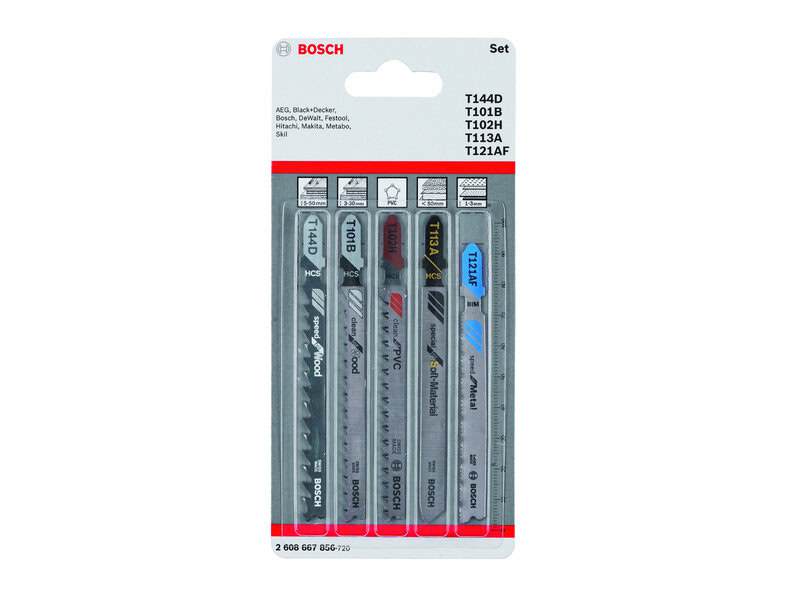 bos-2608667856-bosch-2-608-667-856-mixed-wood-and-metal-jigsaw-blade-set-5p-01.jpg Bosch 2.608.667.856 Mixed Wood & Metal Jigsaw Blade Set - 5pc - Image 1