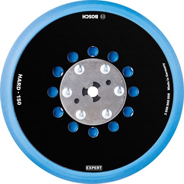 bos-2608900008-bosch-2-608-900-008-150mm-hard-backing-pad-01.jpg Bosch 2.608.900.008 150mm Hard Backing Pad - Image 1