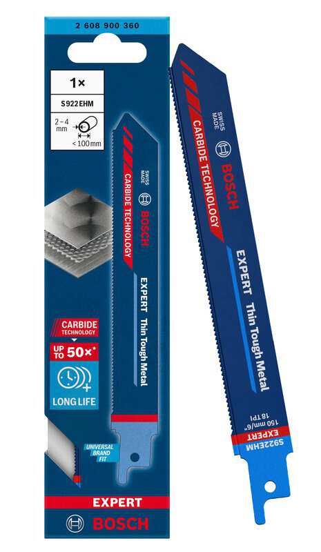 bos-2608900360-bosch-s922ehm-150mm-18tpi-reciprocating-saw-blade-01.jpg Bosch S922EHM 150mm 18TPI Reciprocating Saw Blade - Image 1