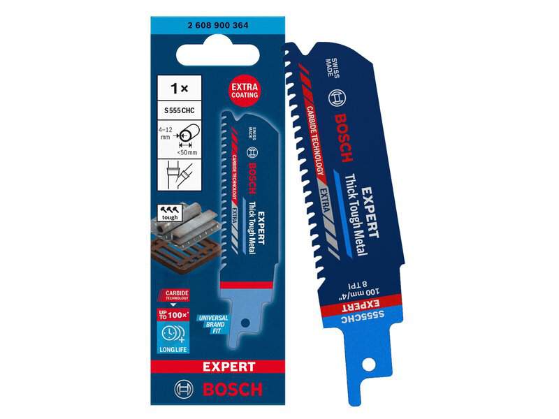bos-2608900364-bosch-s555chc-100mm-8tpi-reciprocating-saw-blade-01.jpg Bosch S555CHC 100mm 8TPI Reciprocating Saw Blade - Image 1