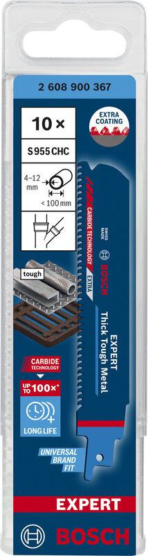 bos-2608900367-bosch-s955chc-150mm-8tpi-reciprocating-saw-blades-pack-of-10-01.jpg Bosch S955CHC 150mm 8TPI Reciprocating Saw Blades - Pack of 10 - Image 1