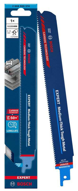 bos-2608900374-bosch-s1155hhm-225mm-10tpi-reciprocating-saw-blade-pack-of-1-01.jpg Bosch S1155HHM 225mm 10TPI Reciprocating Saw Blade - Pack of 1 - Image 1