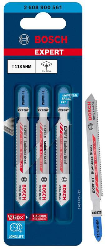 bos-2608900561-bosch-t118ahm-83mm-carbide-jigsaw-blades-pack-of-3-01.jpg Bosch T118AHM 83mm Carbide Jigsaw Blades - Pack of 3 - Image 1