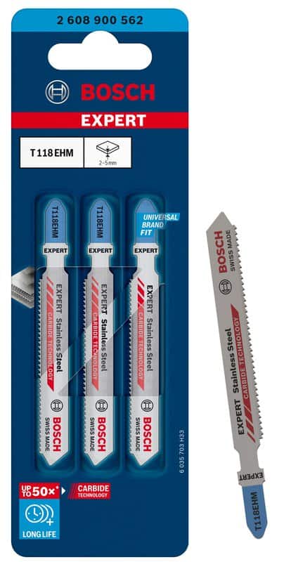 bos-2608900562-bosch-t118ehm-83mm-carbide-jigsaw-blades-pack-of-3-01.jpg Bosch T118EHM 83mm Carbide Jigsaw Blades - Pack of 3 - Image 1