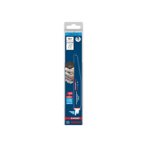 bos-2608902336-bosch-s1159xhm-225mm-multi-material-reciprocating-saw-blades-01.jpg Bosch S1159XHM 225mm Multi Material Reciprocating Saw Blades - Pack of 10 - Image 1