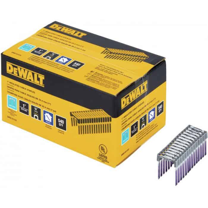 dew-drs18100-xj-dewalt-drs18100-xj-25mm-x-19mm-insulated-crown-staples-pack-01.jpg DeWalt DRS18100-XJ 25mm x 19mm Insulated Crown Staples - Pack of 540 - Image 1