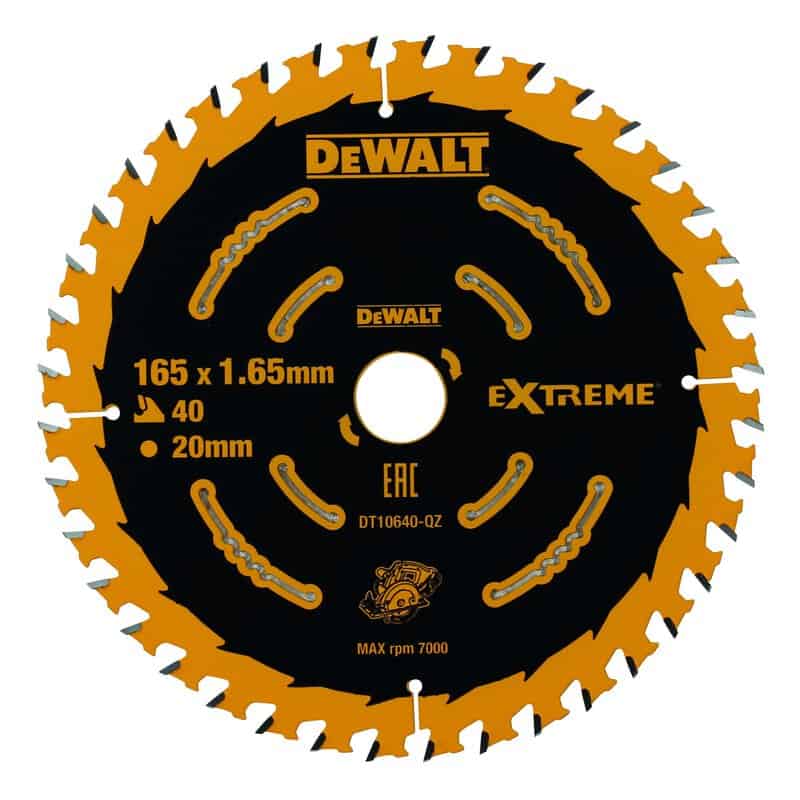 dew-dt10640-qz-dewalt-dt10640-qz-165mm-x-20mm-40t-circular-saw-blade-01.jpg DeWalt DT10640-QZ 165mm x 20mm 40T Circular Saw Blade - Image 1