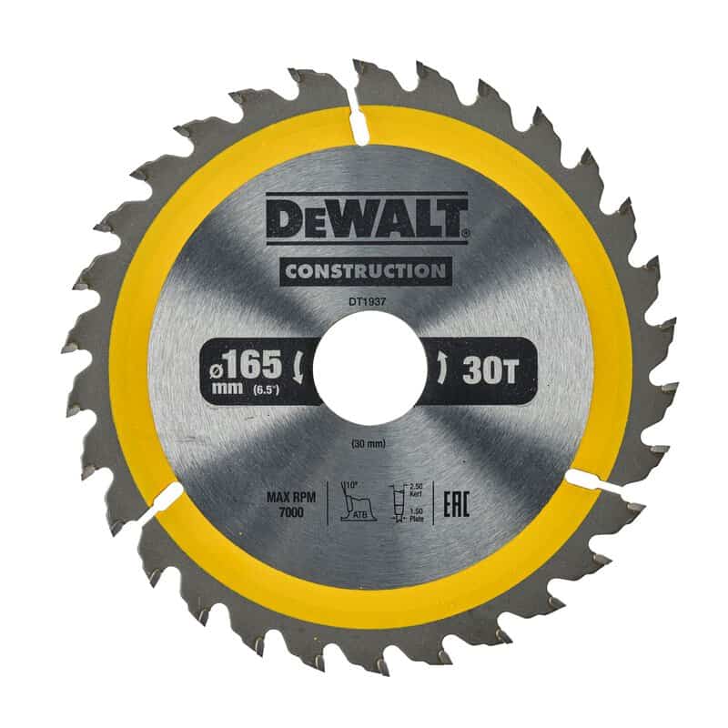 dew-dt1937-qz-dewalt-dt1937-qz-165mm-x-30mm-x-40t-circular-saw-blade-01.jpg DeWalt DT1937-QZ 165mm x 30mm x 40T Circular Saw Blade - Image 1