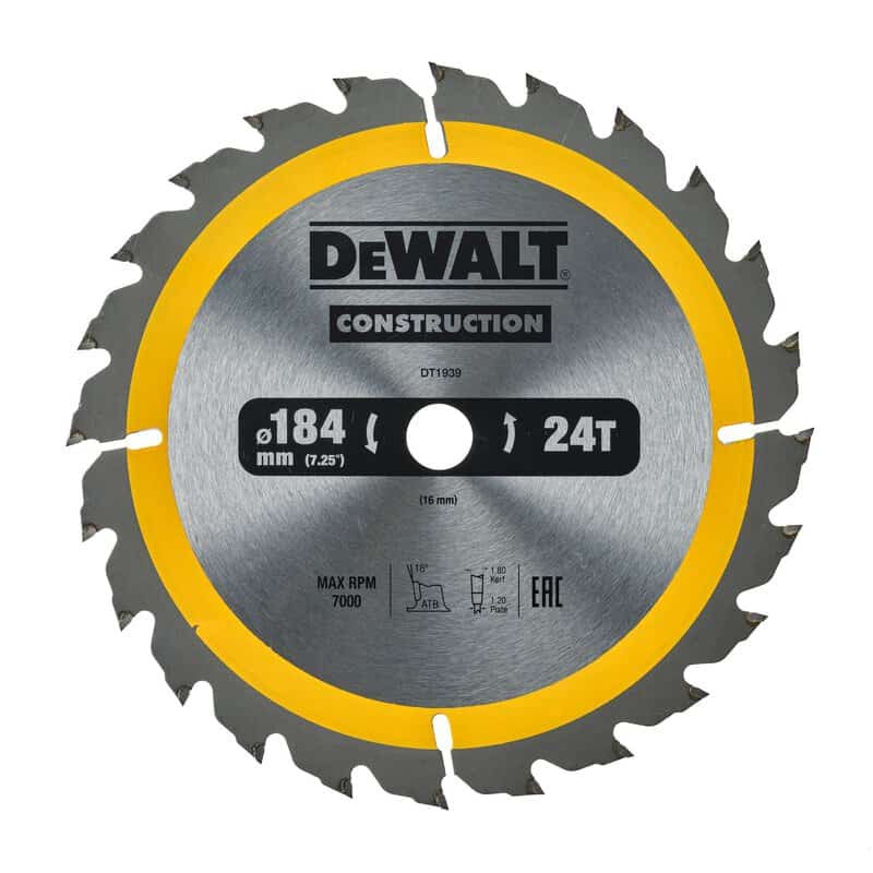 dew-dt1939-qz-dewalt-dt1939-qz-184mm-x-16mm-24t-construction-saw-blade-01.jpg DeWalt DT1939-QZ 184mm x 16mm 24T Construction Saw Blade - Image 1