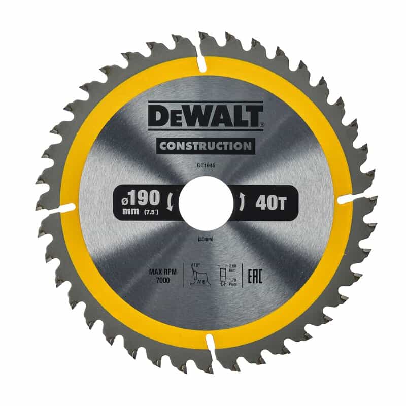 dew-dt1945-qz-dewalt-dt1945-qz-190mm-x-30mm-40t-circular-saw-blade-01.jpg DeWalt DT1945-QZ 190mm x 30mm 40T Circular Saw Blade - Image 1