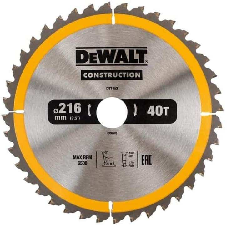 dew-dt1953-qz-dewalt-dt1953-qz-216mm-x-30mm-x-40t-mitre-saw-blade-01.jpg DeWalt DT1953-QZ 216mm x 30mm x 40T Mitre Saw Blade - Image 1