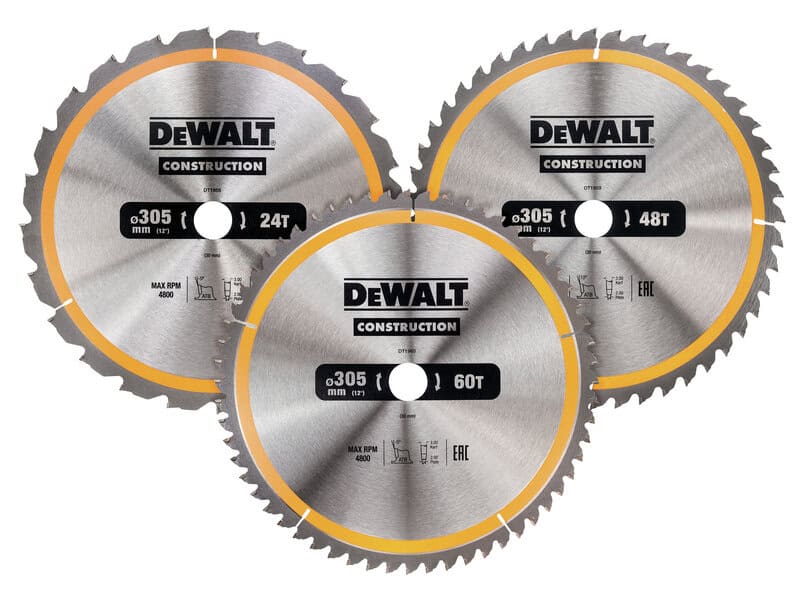dew-dt1964-qz-dewalt-dt1964-qz-305mm-x-30mm-mitre-saw-blades-pack-of-3-01.jpg DeWalt DT1964-QZ 305mm x 30mm Mitre Saw Blades - Pack of 3 - Image 1
