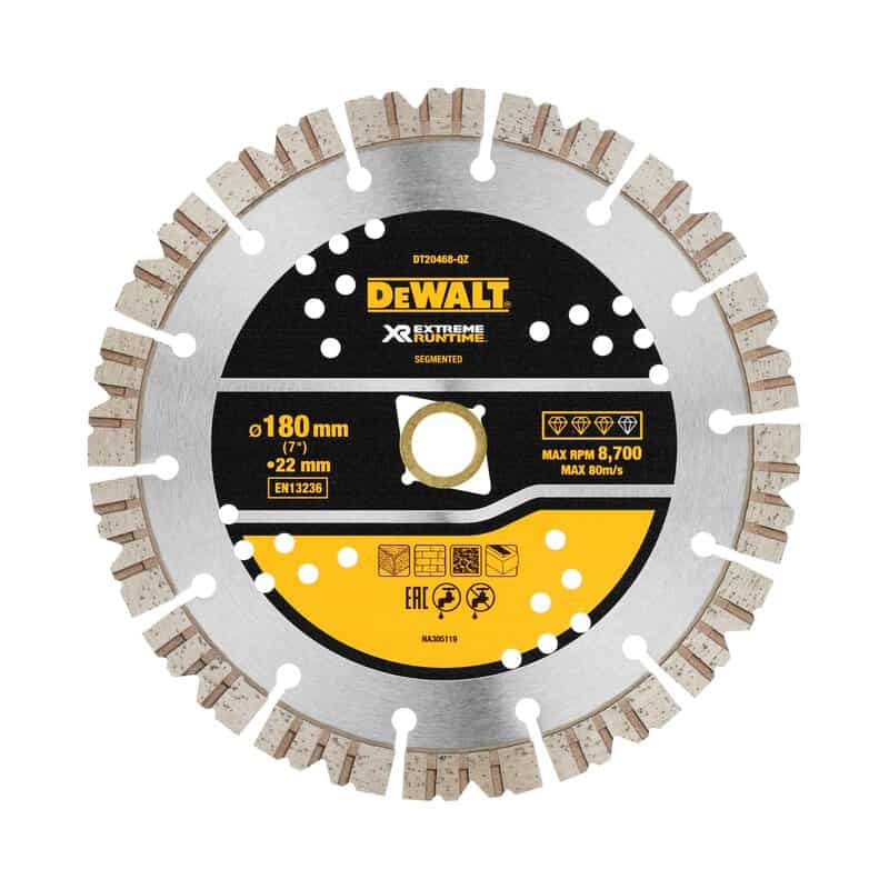 dew-dt20468-qz-dewalt-dt20468-qz-180mm-all-purpose-diamond-blade-01.jpg DeWalt DT20468-QZ 180mm All Purpose Diamond Blade - Image 1