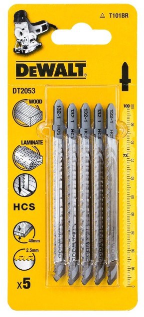 dew-dt2053-qz-dewalt-dt2053-qz-100mm-hcs-wood-jigsaw-blades-pack-of-5-01.jpg DeWalt DT2053-QZ 100mm HCS Wood Jigsaw Blades - Pack of 5 - Image 1