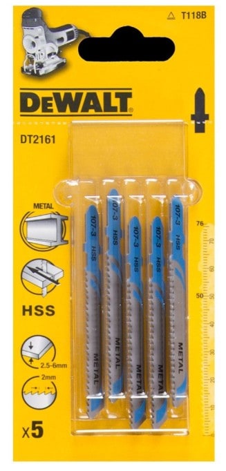dew-dt2161-qz-dewalt-dt2161-qz-92mm-hss-metal-jigsaw-blades-pack-of-5-01.jpg DeWalt DT2161-QZ 92mm HSS Metal Jigsaw Blades - Pack of 5 - Image 1