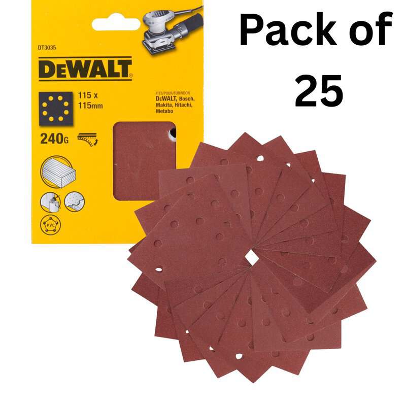 dew-dt3035-qz-dewalt-dt3035-qz-115mm-x-115mm-240-grit-quarter-sanding-shee-01.jpg DeWalt DT3035-QZ 115mm x 115mm 240 Grit Quarter Sanding Sheets - Pack of 25 - Image 1