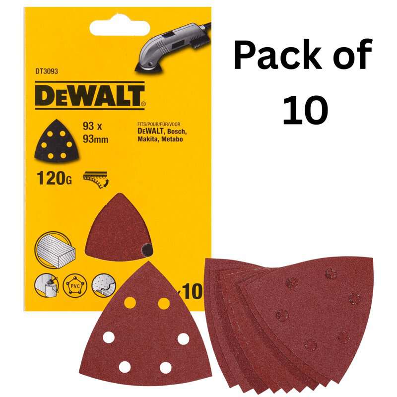 dew-dt3093-qz-dewalt-dt3093-qz-93mm-x-93mm-120-grit-detail-sanding-sheets-01.jpg DeWalt DT3093-QZ 93mm x 93mm 120 Grit Detail Sanding Sheets - Pack of 10 - Image 1