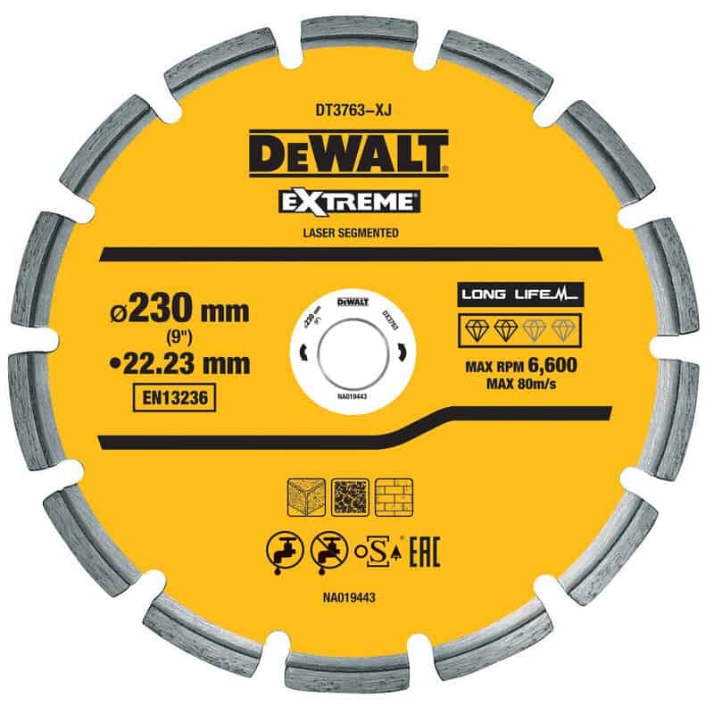 dew-dt3763-xj-dewalt-dt3763-230mm-x-22-23mm-diamond-cutting-disc-01.jpg DeWalt DT3763 230mm x 22.23mm Diamond Cutting Disc - Image 1