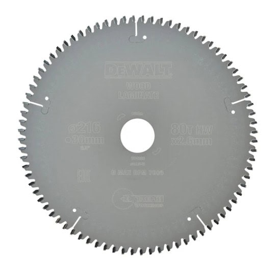 dew-dt4286-qz-dewalt-dt4286-216mm-x-30mm-x-80t-wood-saw-blade-01.jpg DeWalt DT4286 216mm x 30mm x 80T Wood Saw Blade - Image 1