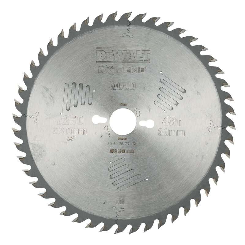 dew-dt4323-qz-dewalt-dt4323-qz-250mm-x-30mm-x-48t-mitre-saw-blade-01.jpg DeWalt DT4323-QZ 250mm x 30mm x 48T Mitre Saw Blade - Image 1