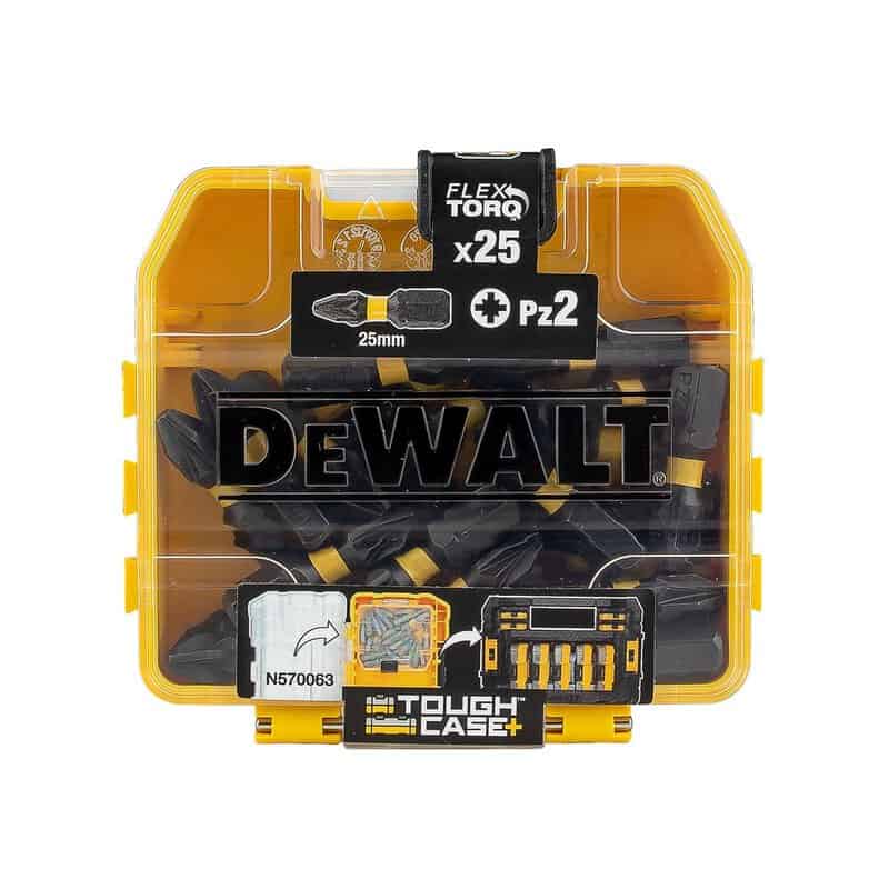 dew-dt70556t-qz-dewalt-dt70556t-qz-pz2-screwdriver-bits-pack-of-25-01.jpg DeWalt DT70556T-QZ PZ2 Screwdriver Bits - Pack of 25 - Image 1